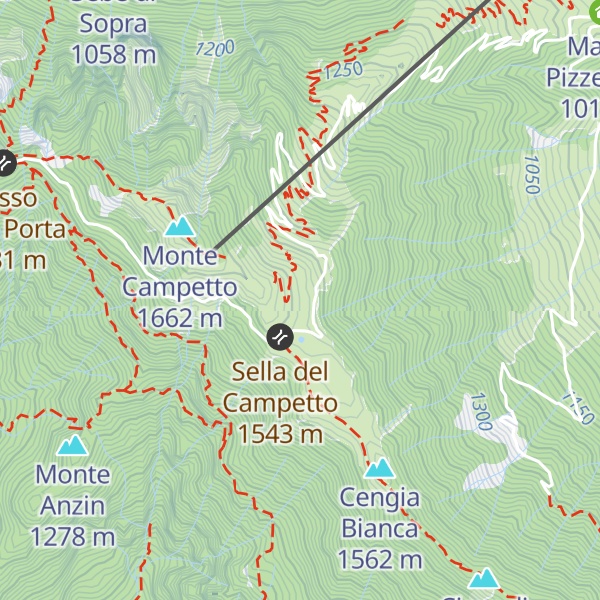 Map of Malga Campetto