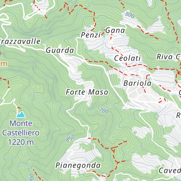 Map of Trattoria Forte Maso