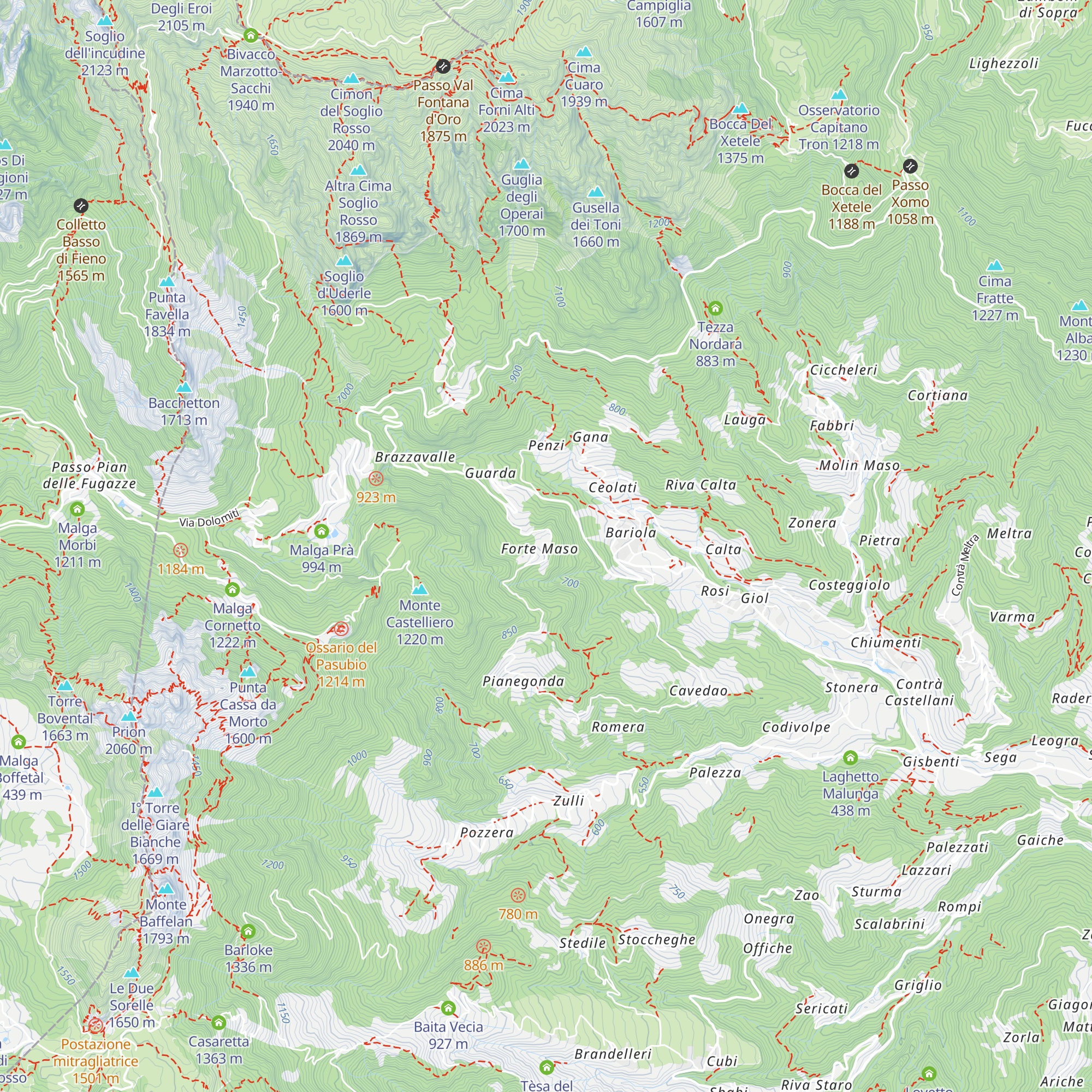 Trattoria Forte Maso map