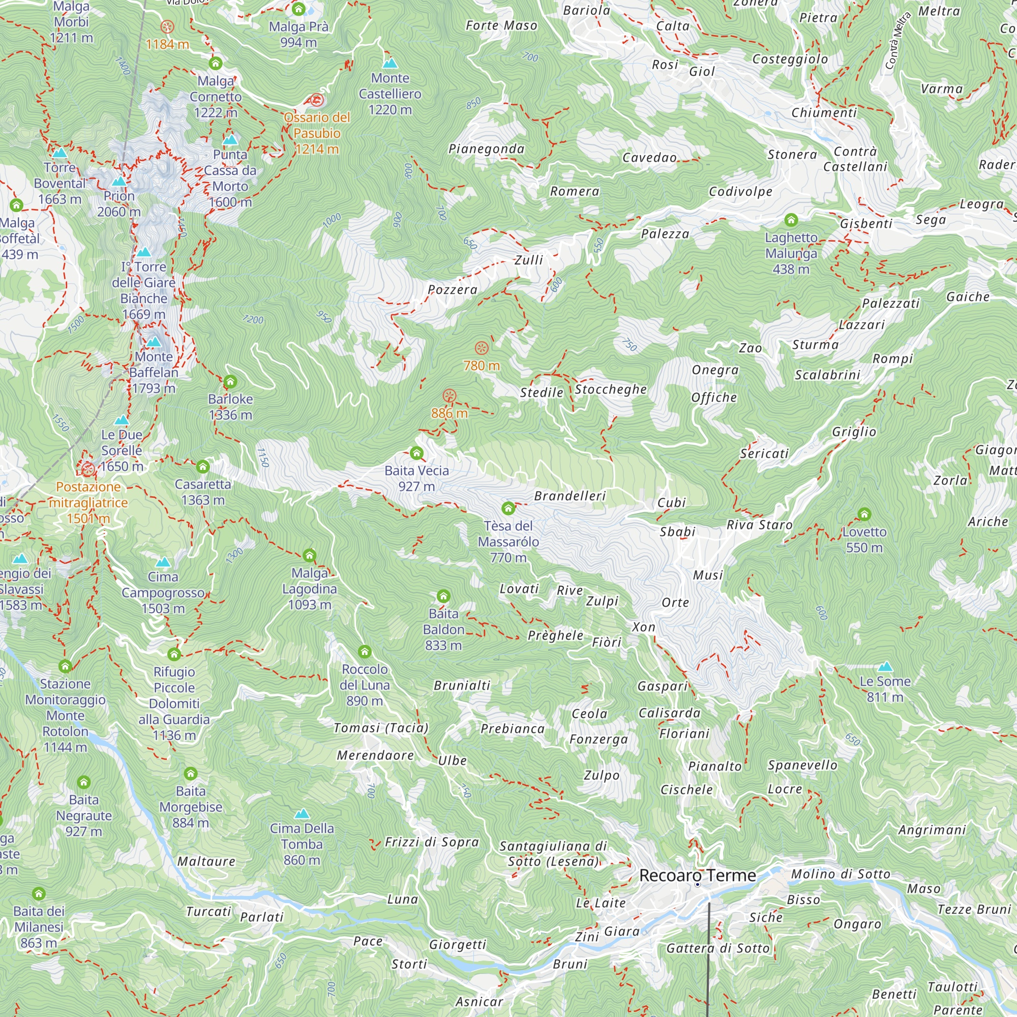Tèsa del Massarólo map