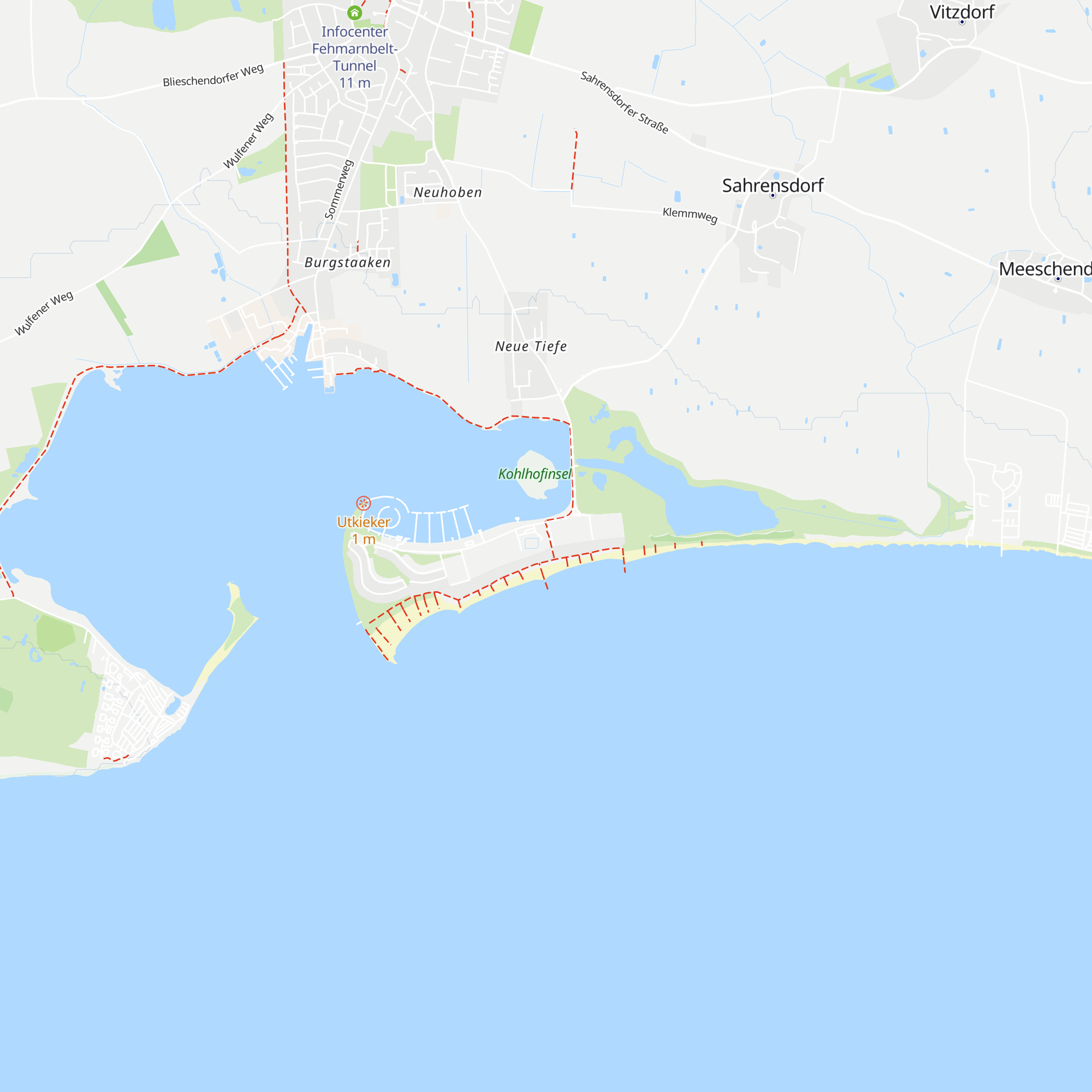 Tourismus-Service Fehmarn map