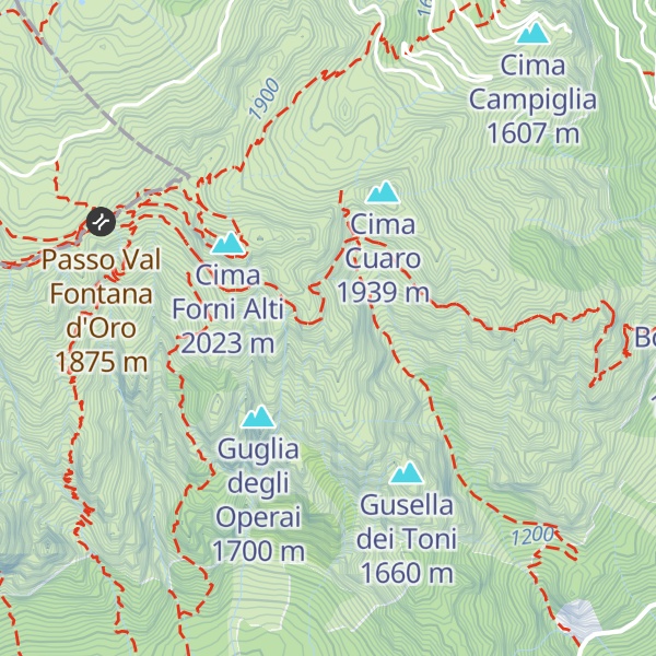Map of Guglia Isabella