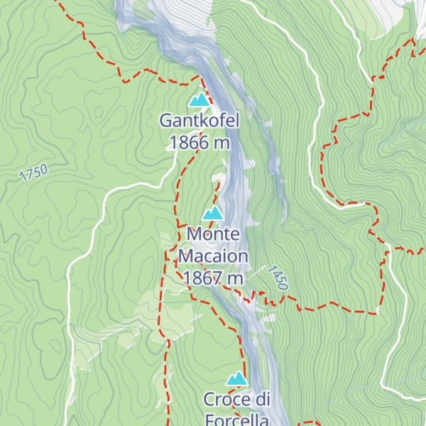 Map of Monte Macaion