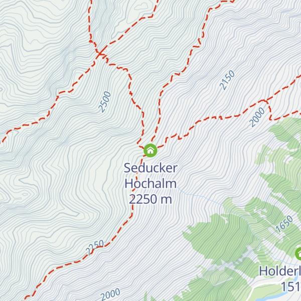 Map of Seducker Hochalm