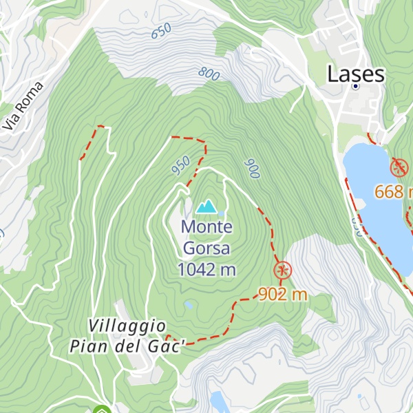 Map of Monte Gorsa