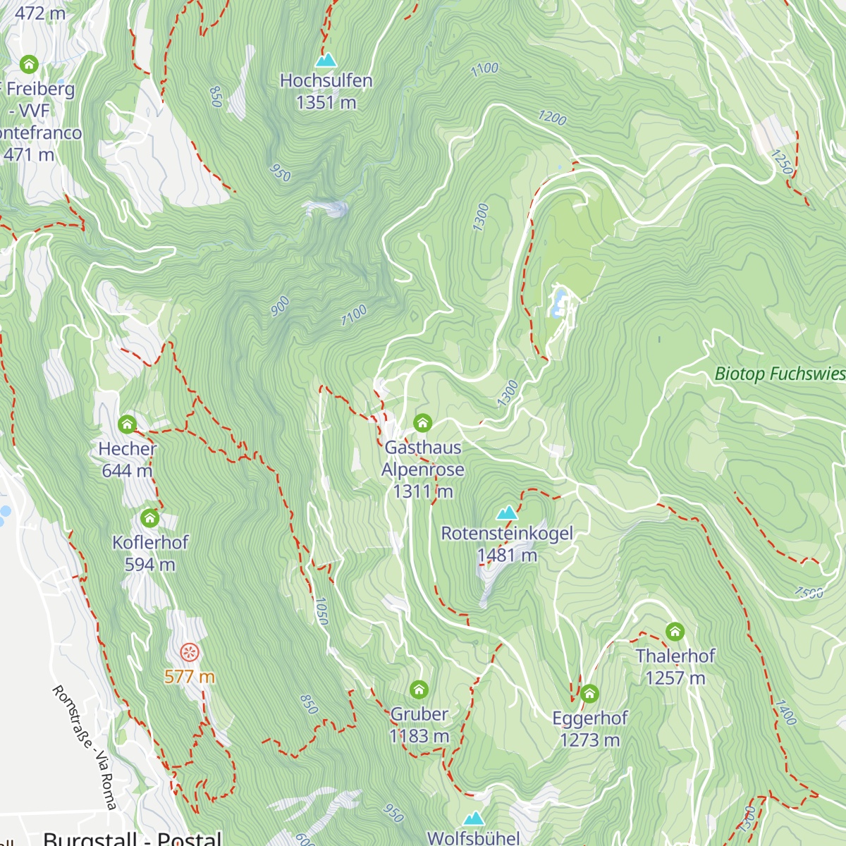 Gasthaus Alpenrose map