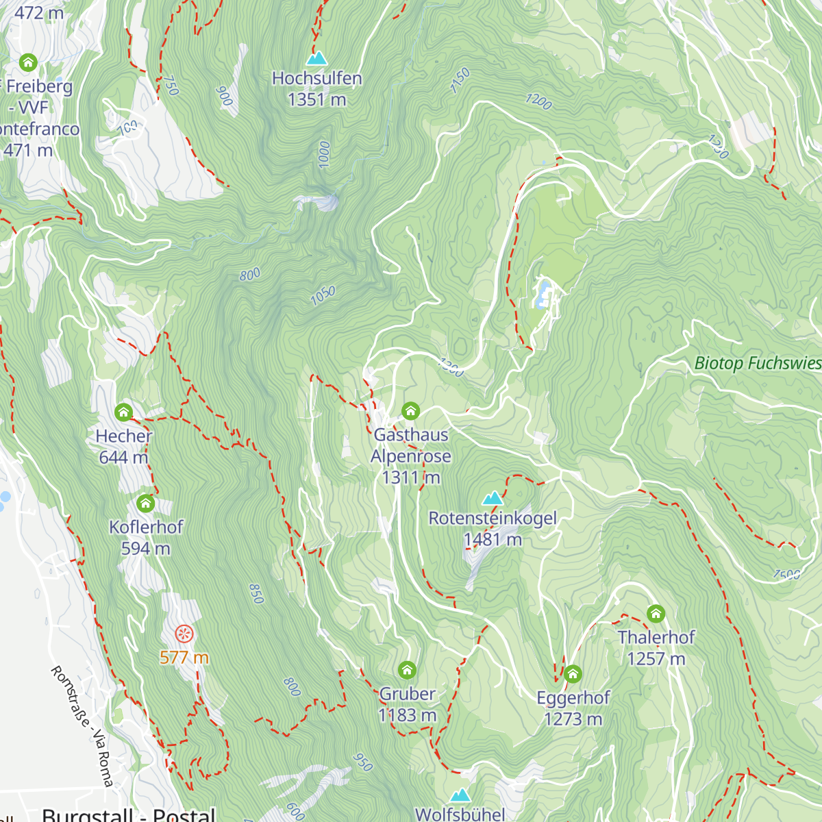 Gasthaus Alpenrose map
