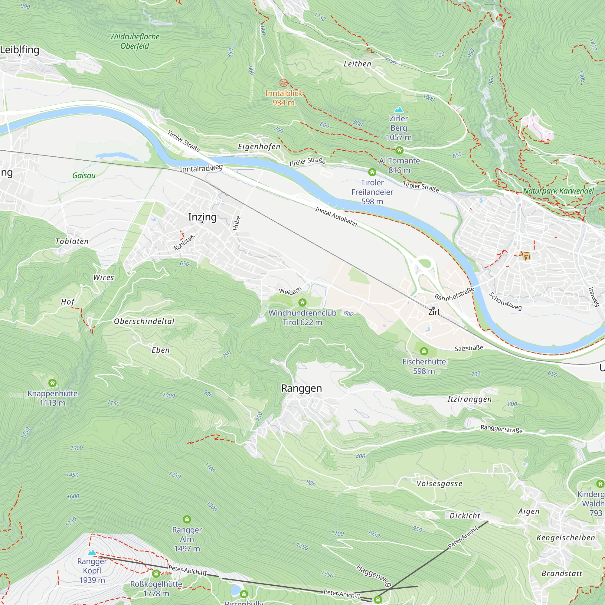 Windhundrennclub Tirol map