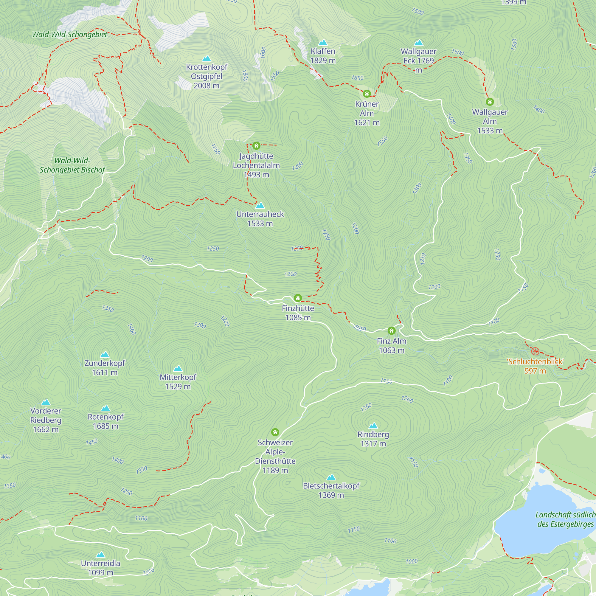 Finzhütte map