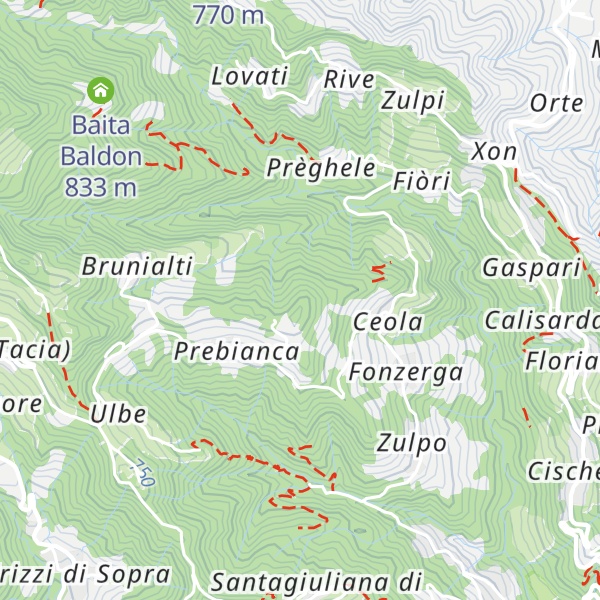 Map of Rocolo dei Gamba