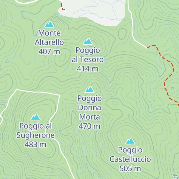 Map of Poggio Donna Morta