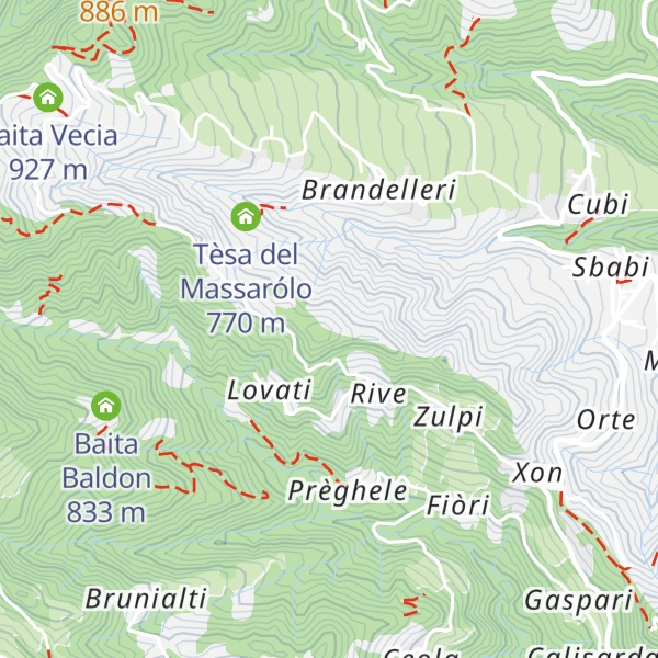 Map of Rocolo del Modesto