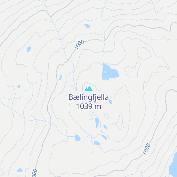 Map of Bælingfjella