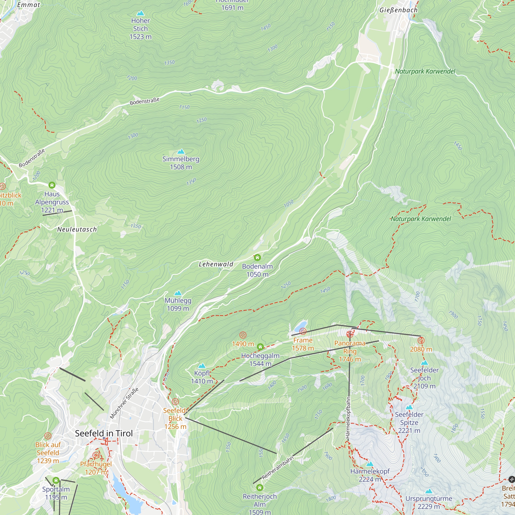 Bodenalm map
