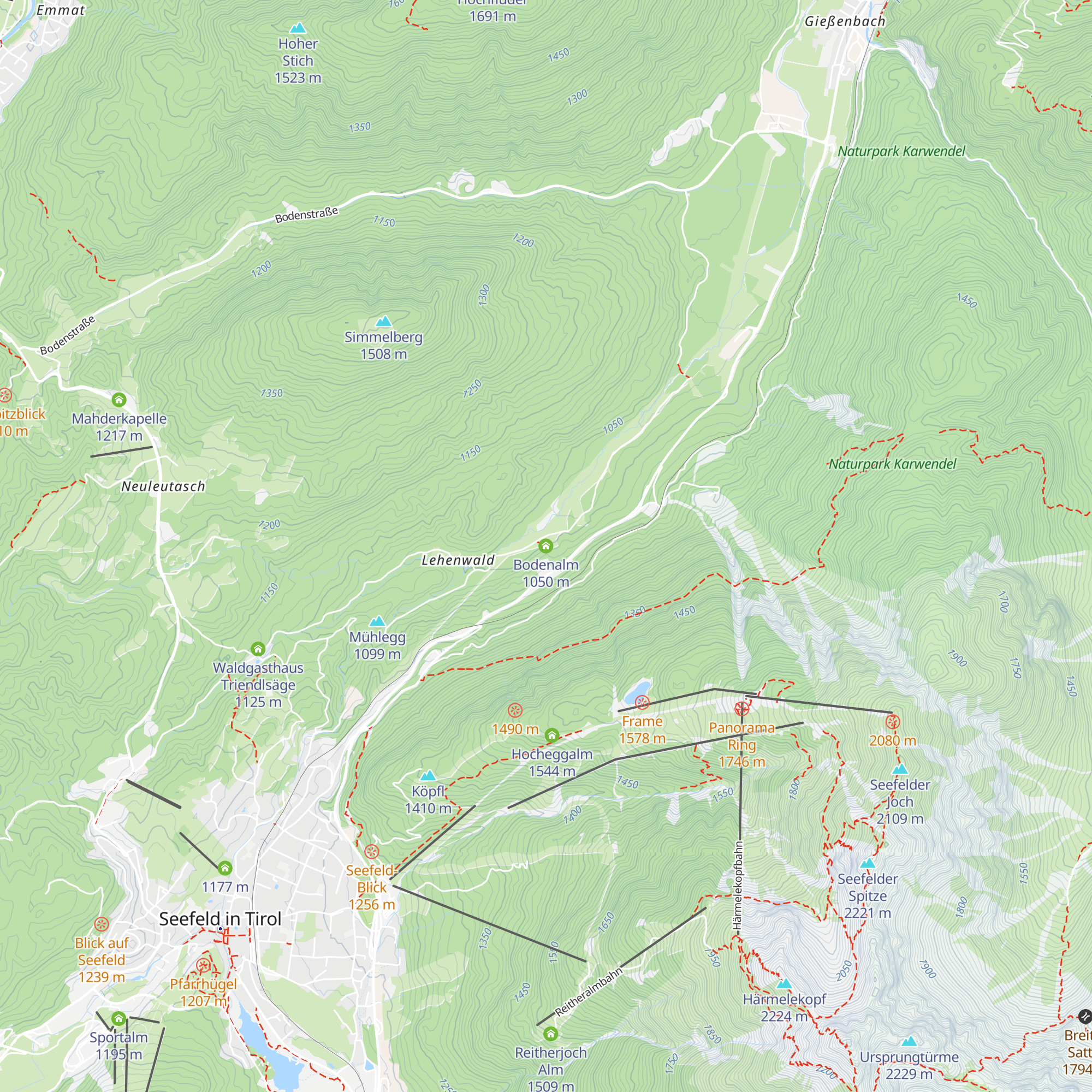 Bodenalm map