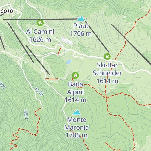 Map of Baita Alpini