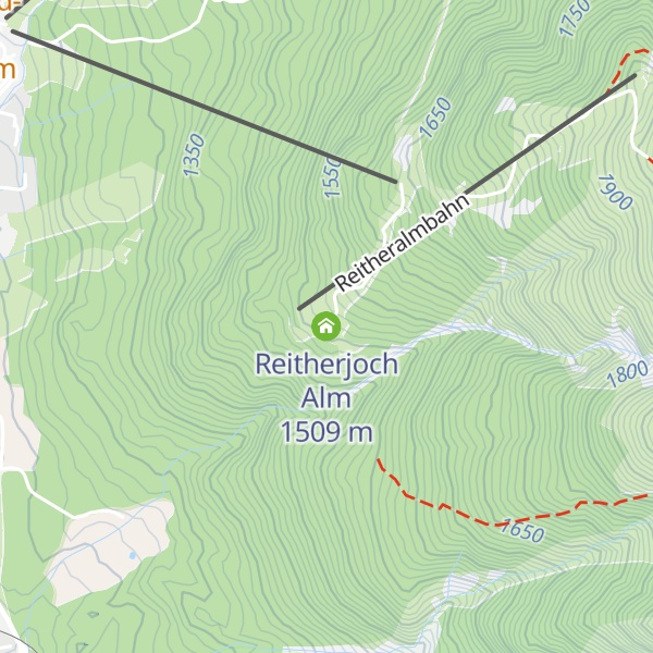 Map of Reitherjoch Alm