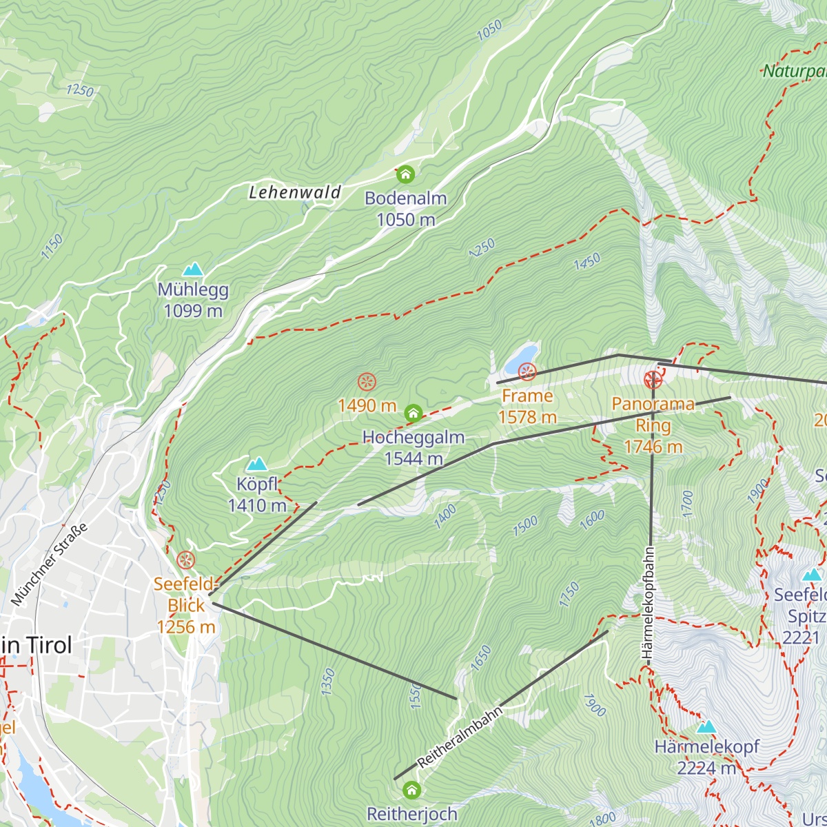 Hocheggalm map