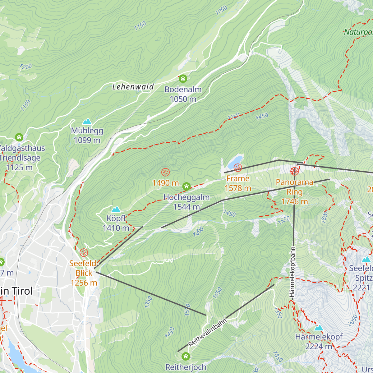 Hocheggalm map