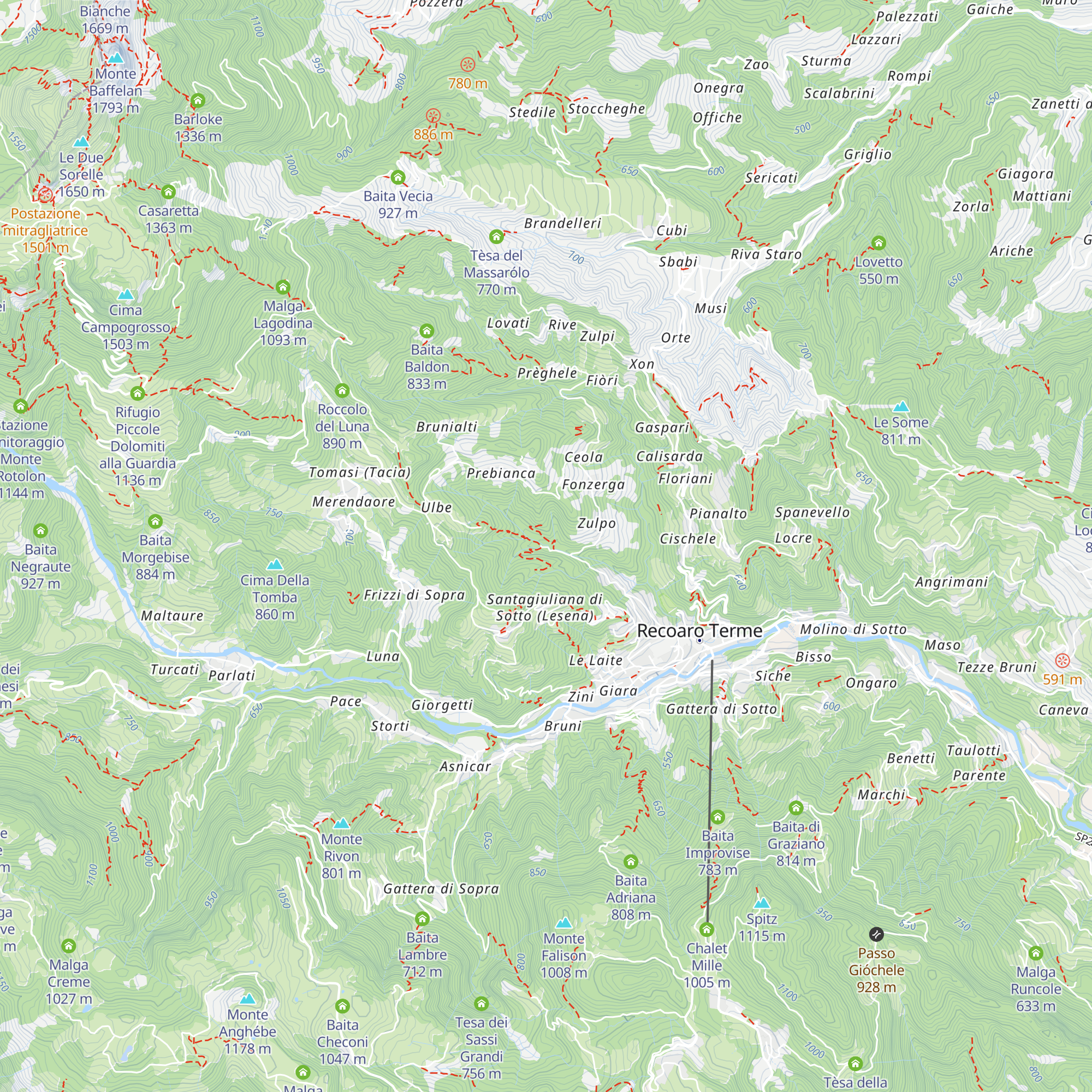 Fonte Giuliana map