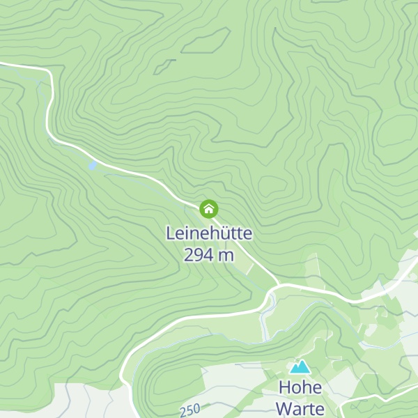 Map of Leinehütte