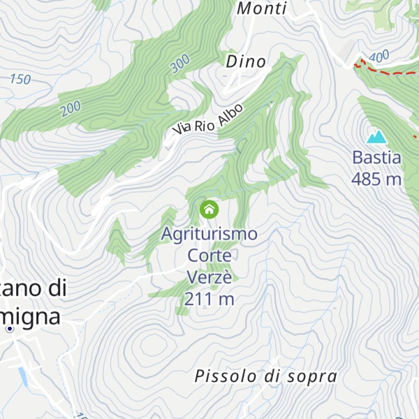 Map of Agriturismo Corte Verzè