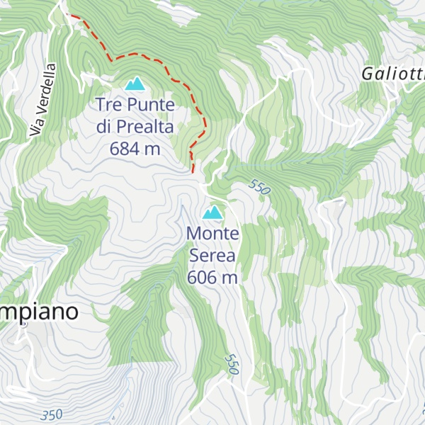 Map of Monte Serea