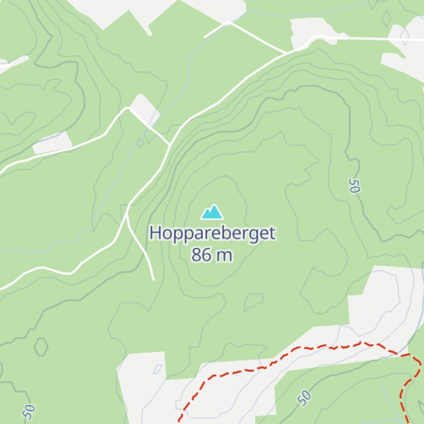 Map of Hoppareberget