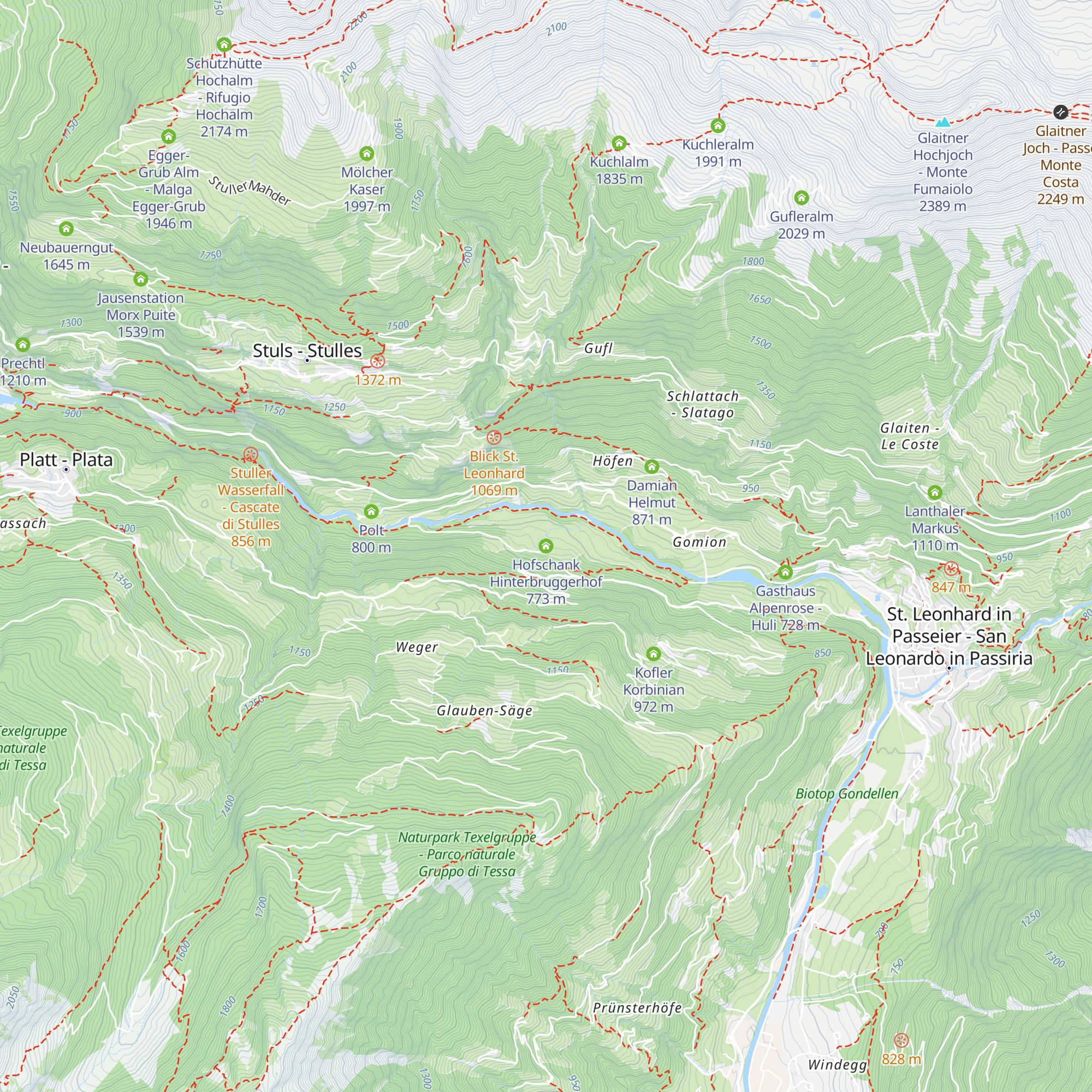 Hofschank Hinterbruggerhof map