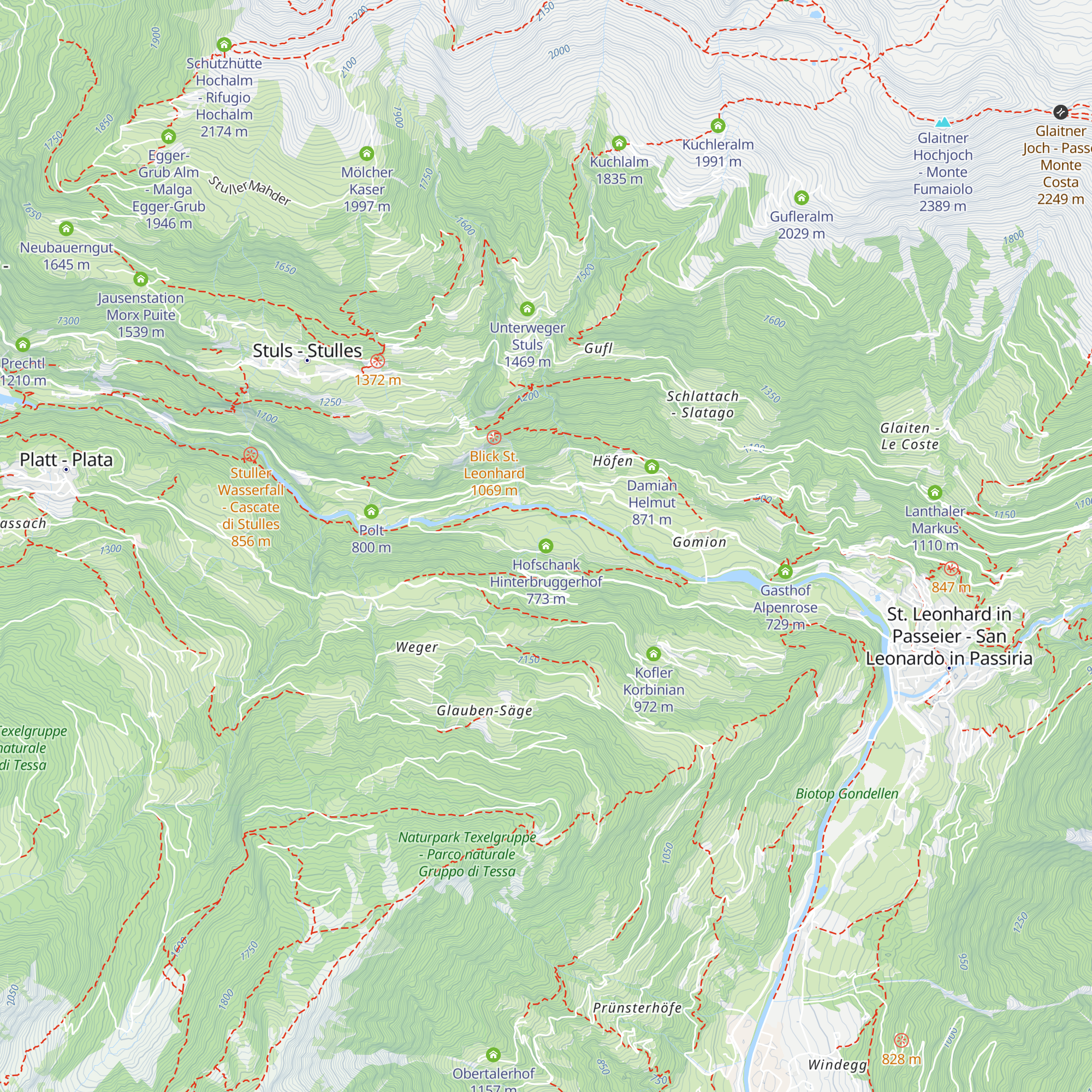 Hofschank Hinterbruggerhof map