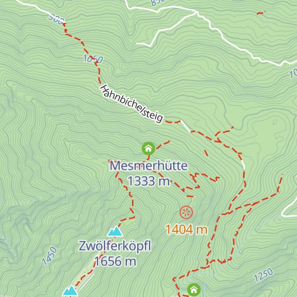 Map of Mesmerhütte