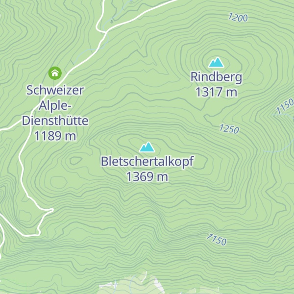 Map of Bletschertalkopf