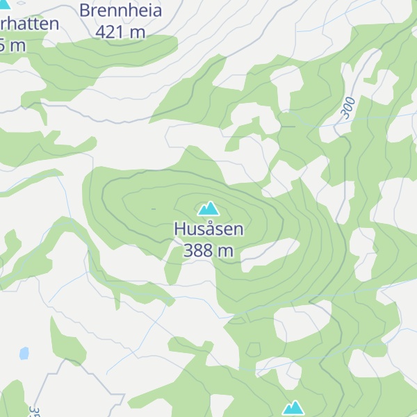 Map of Husåsen