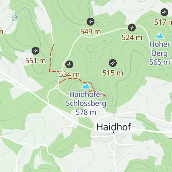 Map of Haidhofer Schlossberg