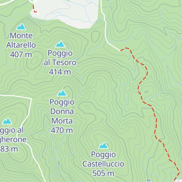 Map of Poggio Madrifoglieta