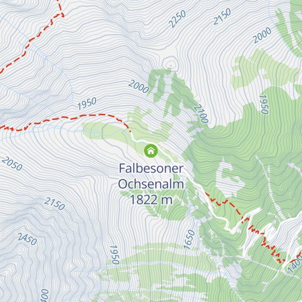 Map of Falbesoner Ochsenalm