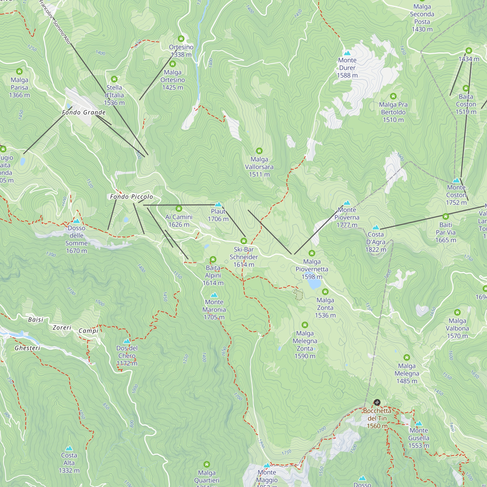 Osteria Coe map