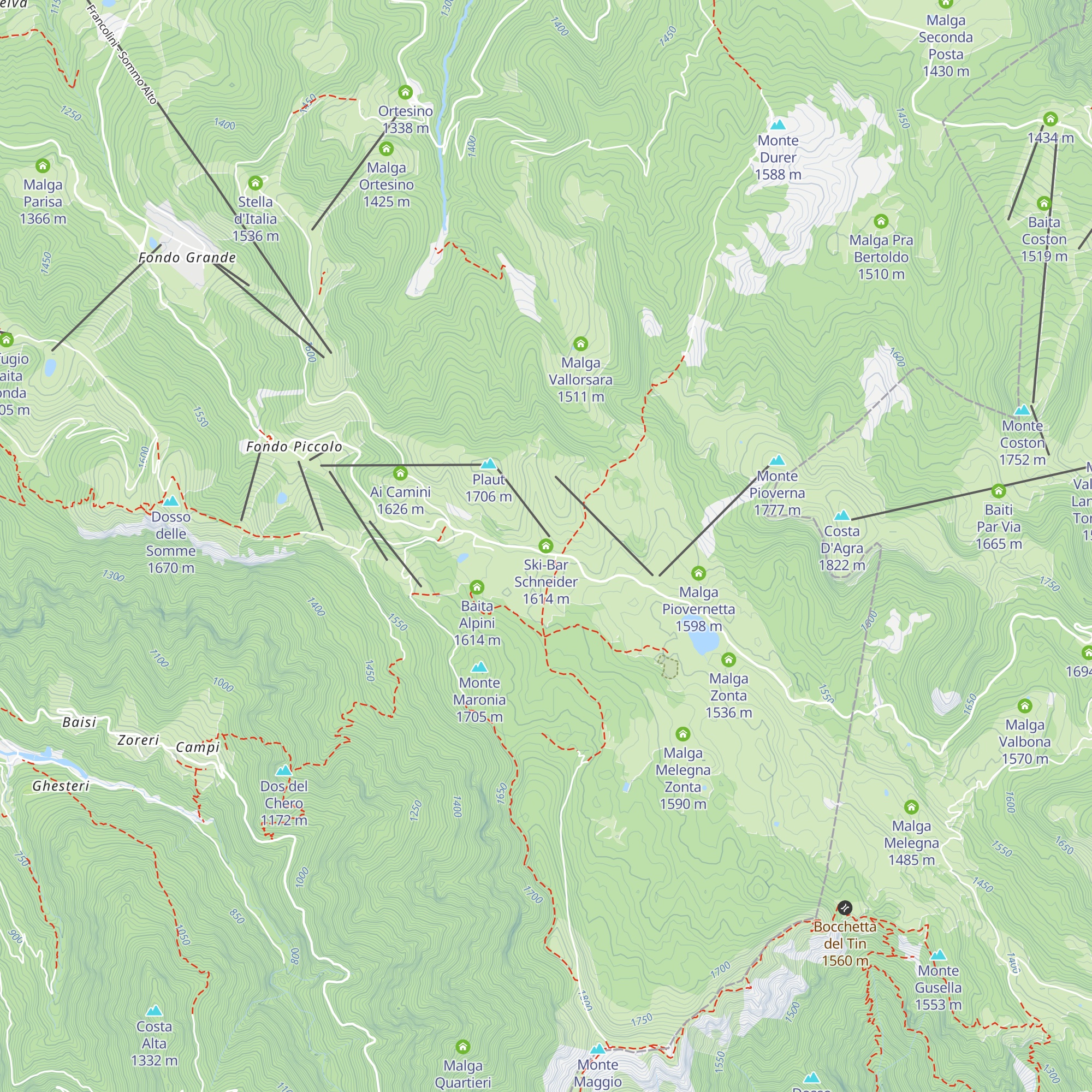 Ski-Bar Schneider map