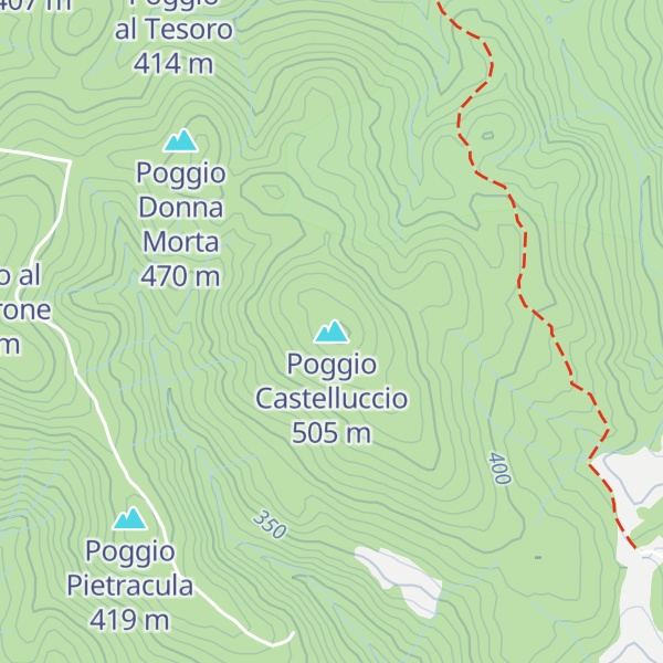 Map of Poggio Castelluccio