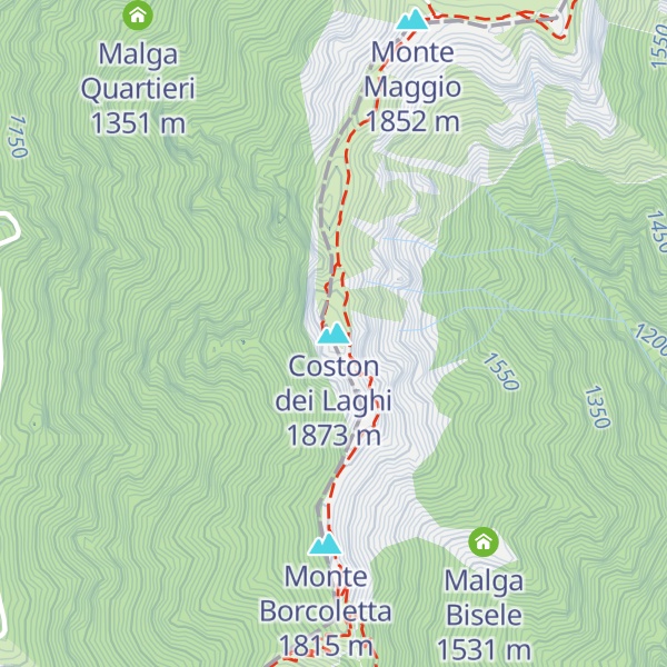 Map of Coston dei Laghi
