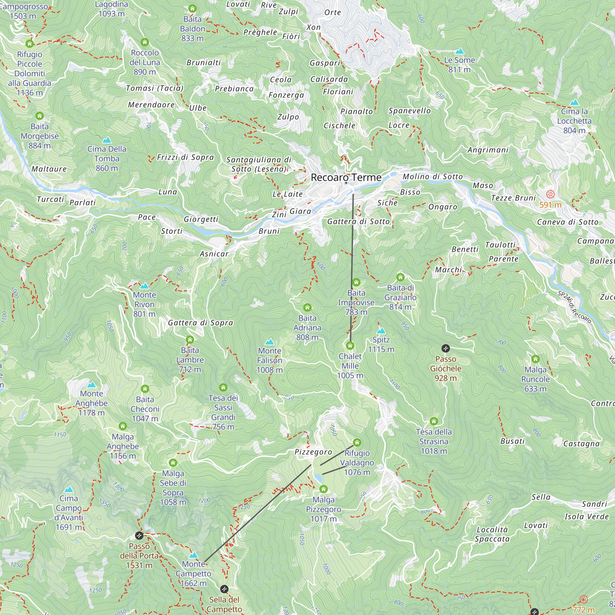 Baita Adriana map