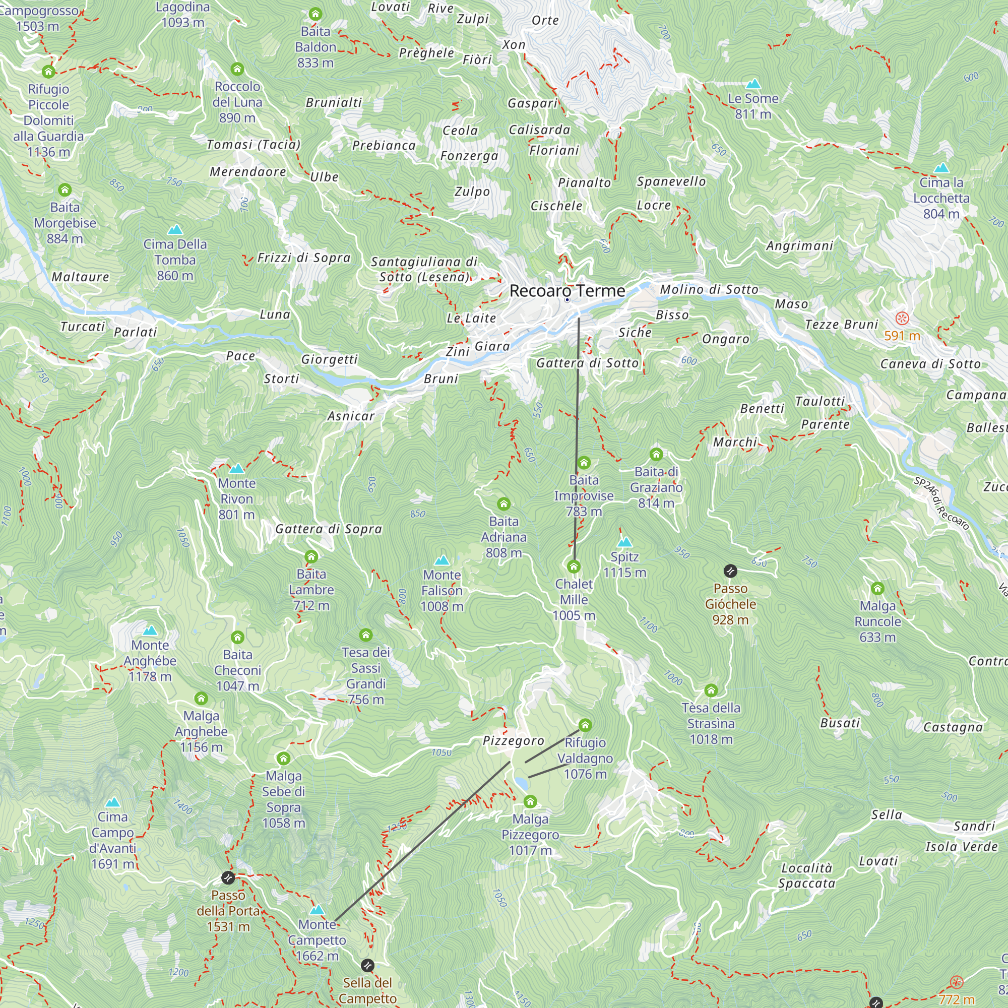 Baita Adriana map