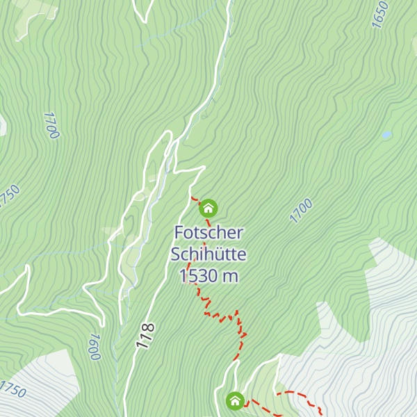 Map of Fotscher Schihütte