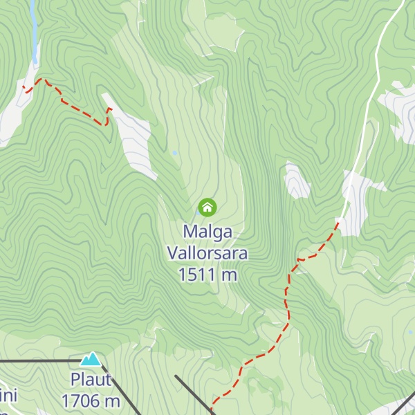 Map of Malga Vallorsara