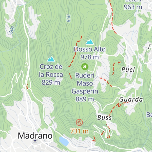 Map of Croz della Crosara