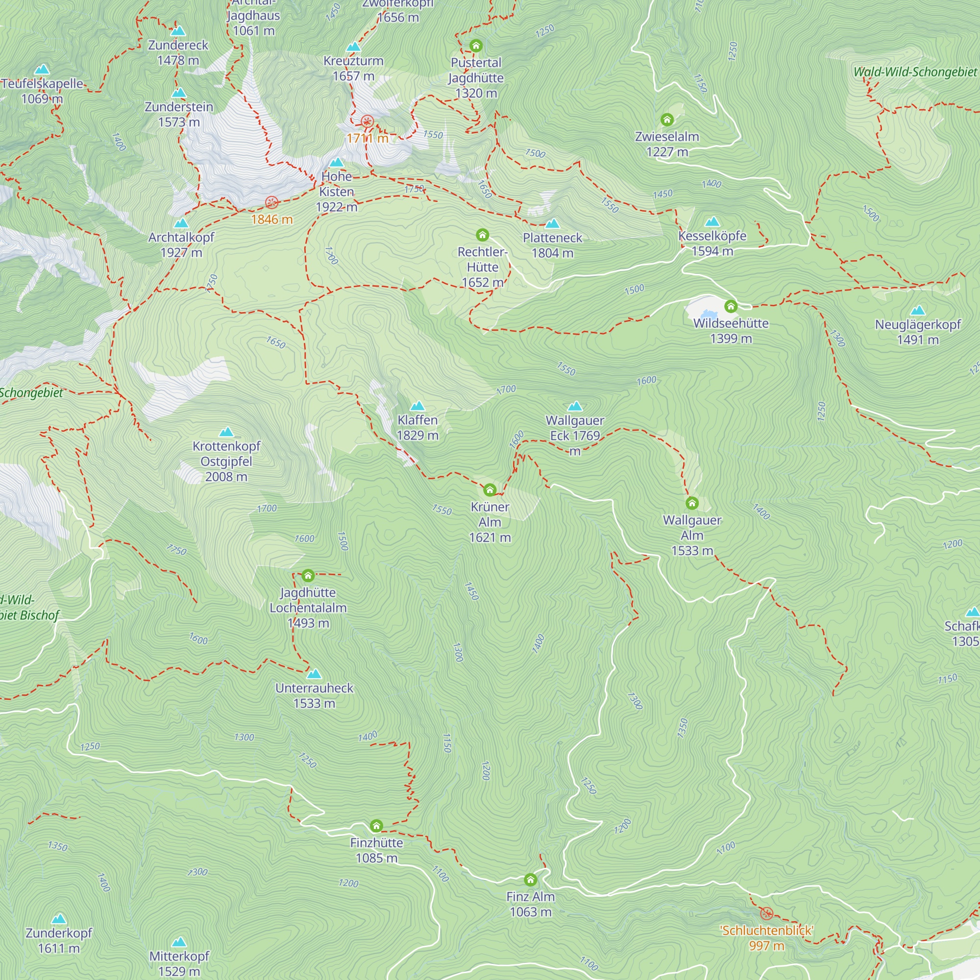 Krüner Alm map