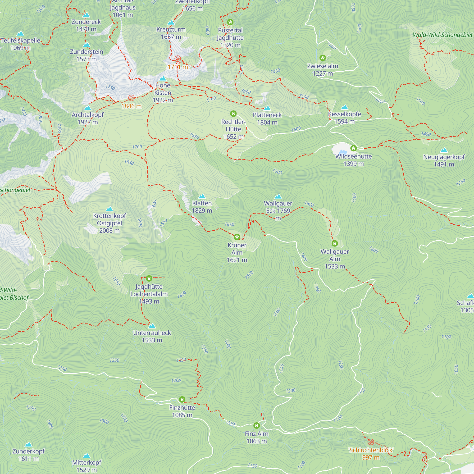 Krüner Alm map