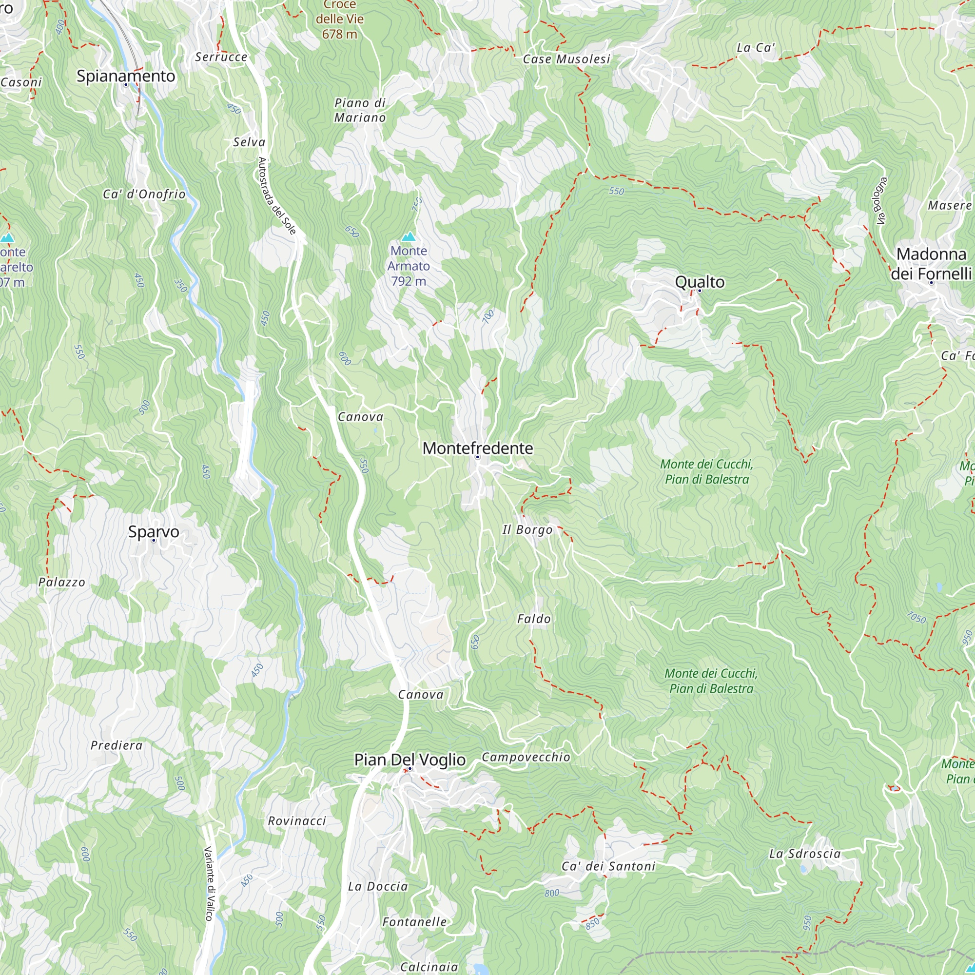 Baita Alpini map