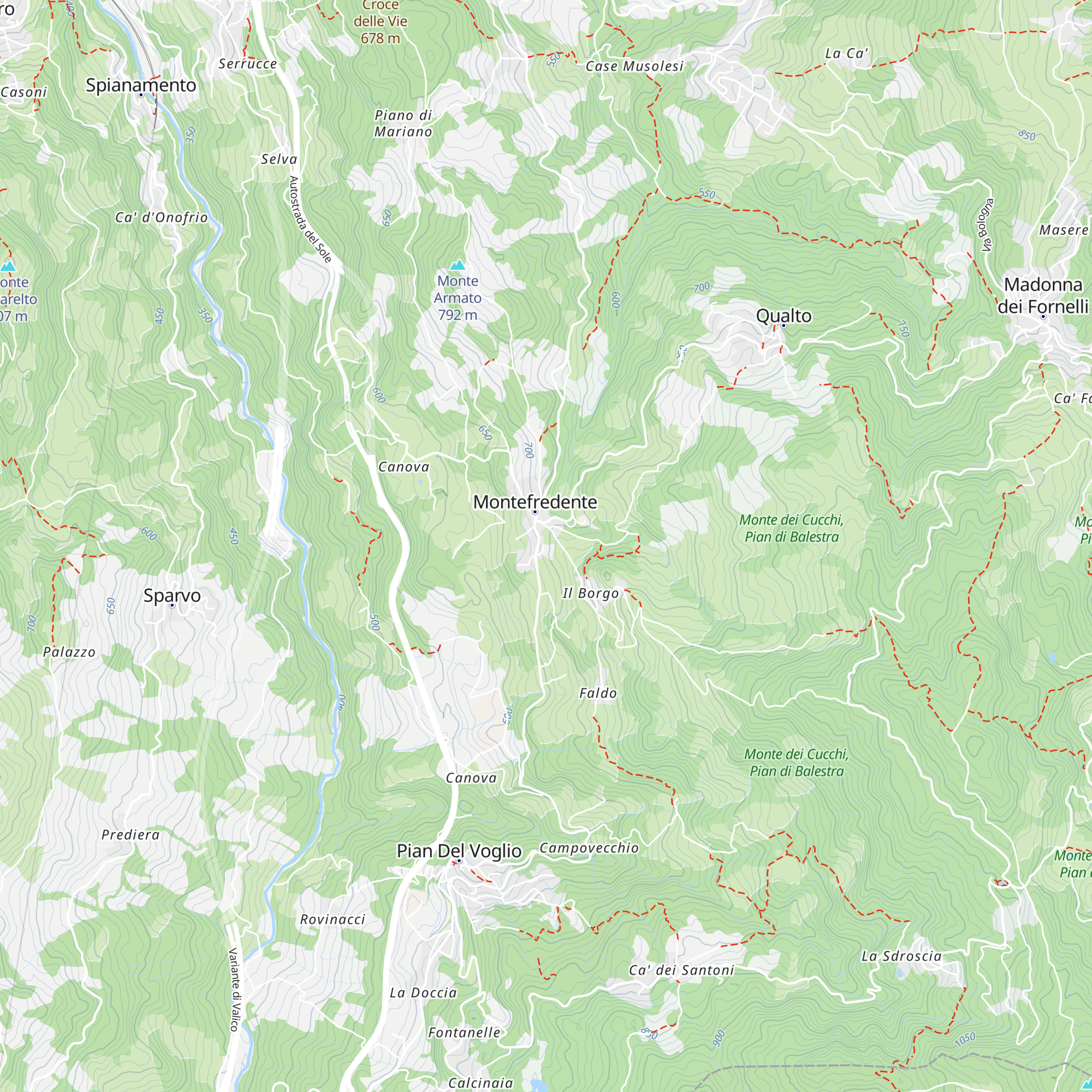 Baita Alpini map