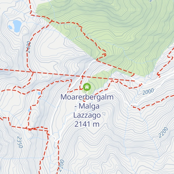 Map of Moarerbergalm - Malga Lazzago